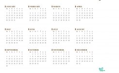 2019 Yearly Calendar Mon Sun