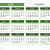 Printable 2019 Yearly Calendar Templates Us Edition Green
