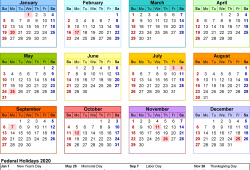 2020 Uk Calendar Printable