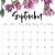 Cute September 2020 Calendar