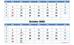 2022-September-October-Calendar-Excel-sample