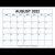 2022 Aug Printable Calendar