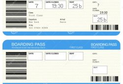 United Airlines Boarding Pass Template