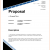 Proposal Cover Page Template