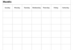 6 Week Printable Calendar