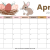 April 2023 Calendar Cute