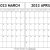 Blank Calendar March April 2023