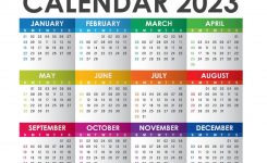 Calendar-2023-Colorful