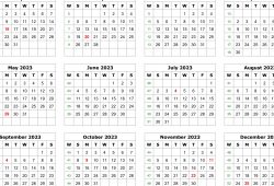 Free 2023 Printable Calendar One Page