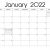 January 2022 Calendar with US