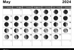 May 2024 Calendar Moon Phases