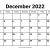 Print December 2022 Calendar