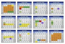 2021 2020 Cms Holiday Calendar 2