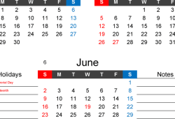 April to June 2024 Calendar Free