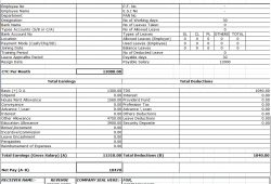Payslip Template Excel Download