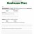 Blank Business Plan Template Word