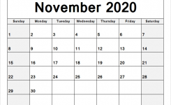 Blank Calendar November 2020 January December Calendar June 2019