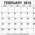 Printable Feb 2019 Calendar