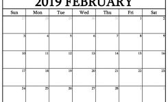 Blank February 2019 Calendar Templates Calenndar