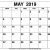 Printable Calendar Template May 2019 As Pdf And Jpg