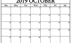 Blank October 2019 Calendar Templates Calenndar