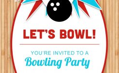 Bowling Party Free Printable Birthday Invitation Template