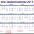 2019 Calendar Nz School Holidays