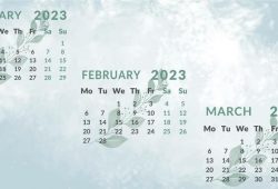 Calendar January February 2023 with Weeks