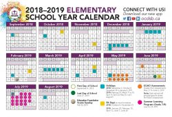 School Calendar 2019
