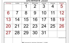 Calendario Diciembre 2020 (62Ds) – Michel Zbinden Es