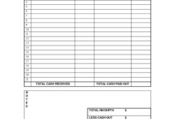 Daily Cash Log Template