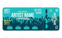 Concert Ticket Template Concert Party Or Festival Ticket Design