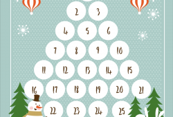 Printable Christmas Calendar Countdown