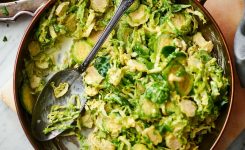 Creamy Shredded Brussels Sprouts Recipe In 2019 Little Food
