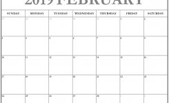 Daily Calendar 2019 February Calendar Format Example