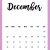 December 2018 Calendar Designs