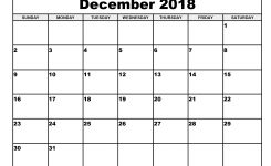 December 2018 Calendar Printable Free Templates Printable