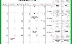 December 2018 Calendar With Holidays Hindu Tamil Telugu Kannada