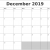 December Blank Printable Calendar 2019
