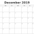 December 2019 Calendar Template Free