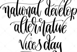 National Develop Alternative Vices Day 2019