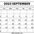 July August September 2019 Calendar Monday Start