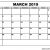 March 2019 Printable Calendar Templates
