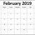 Free February 2019 Calendar