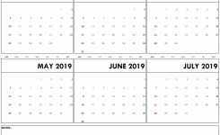 Feb Mar Apr May Jun Jul 2019 Calendar Template February 2019