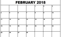 February 2018 Printable Calendar Templates