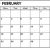 2019 February Calendar Excel