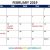 February 2019 Holidays Calendar