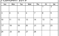February 2019 Printable Calendars Fresh Calendars