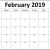 2019 February May Printable Calendar